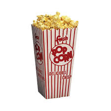 100 popcorn scoop boxes .75 oz., 1.25 oz, 2.25 oz