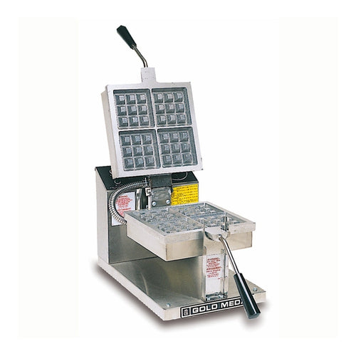 Gold Medal Four-Square Belgian Waffle Baker with Non-stick Coating and Electronic Controls-Gold Medal-Zen Concessions